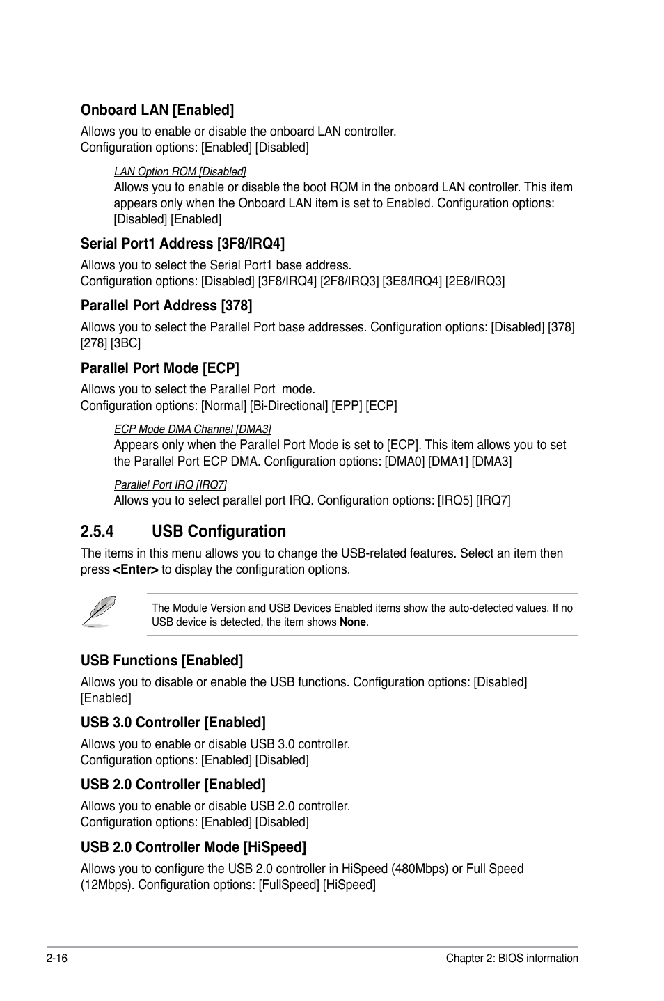 4 usb configuration, Usb configuration -16 | Asus P5P43TD/USB3 User Manual | Page 54 / 64