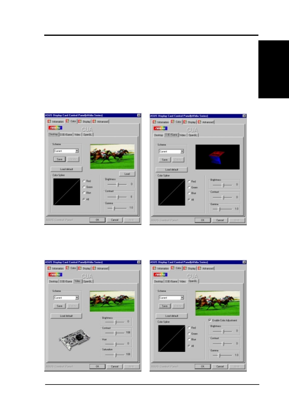 Software reference, 4 color | Asus CUA User Manual | Page 107 / 136