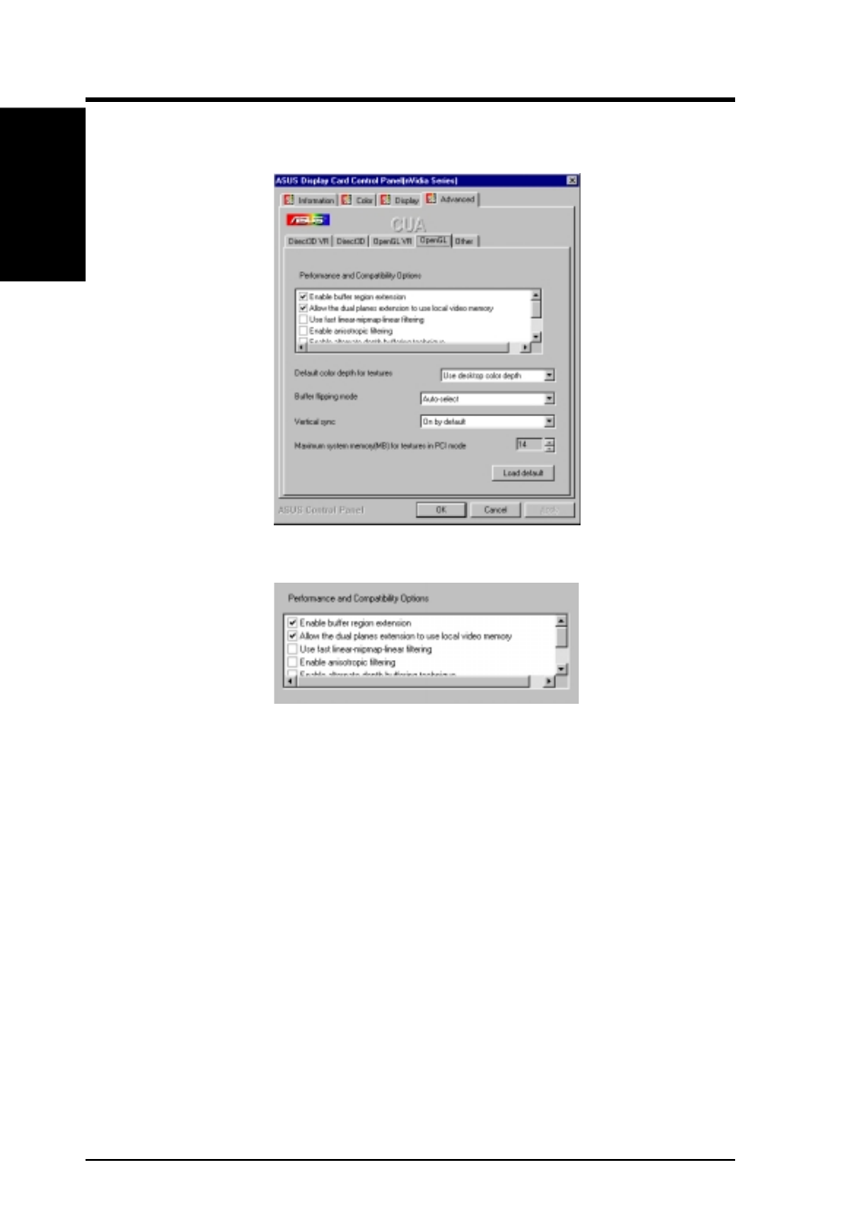 Software reference, Opengl | Asus CUA User Manual | Page 122 / 136