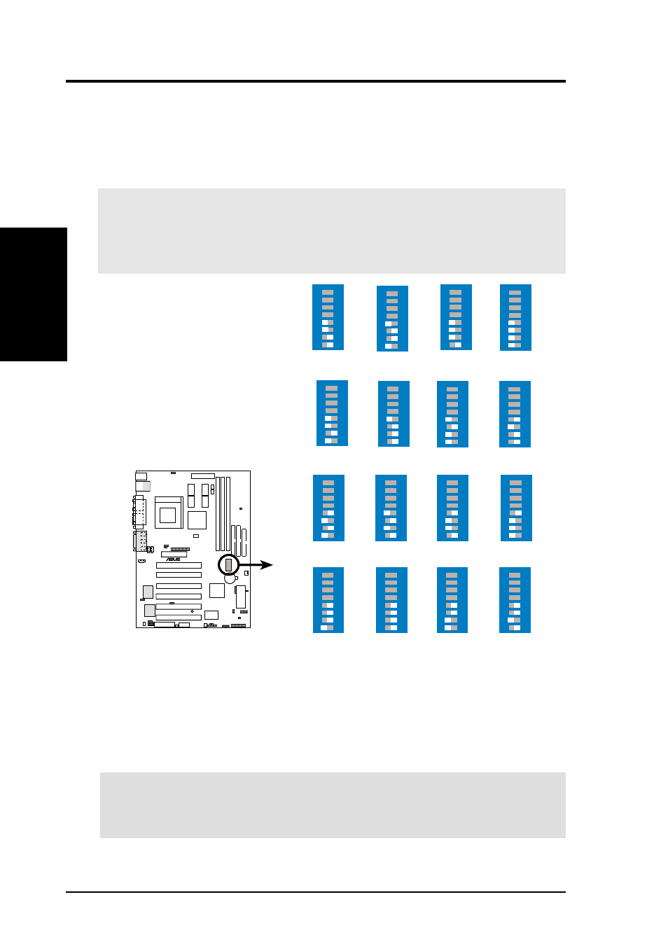 Hardware setup, 22 asus cua user’s manual, Cua cpu external clock (bus) frequency selection | Asus CUA User Manual | Page 22 / 136