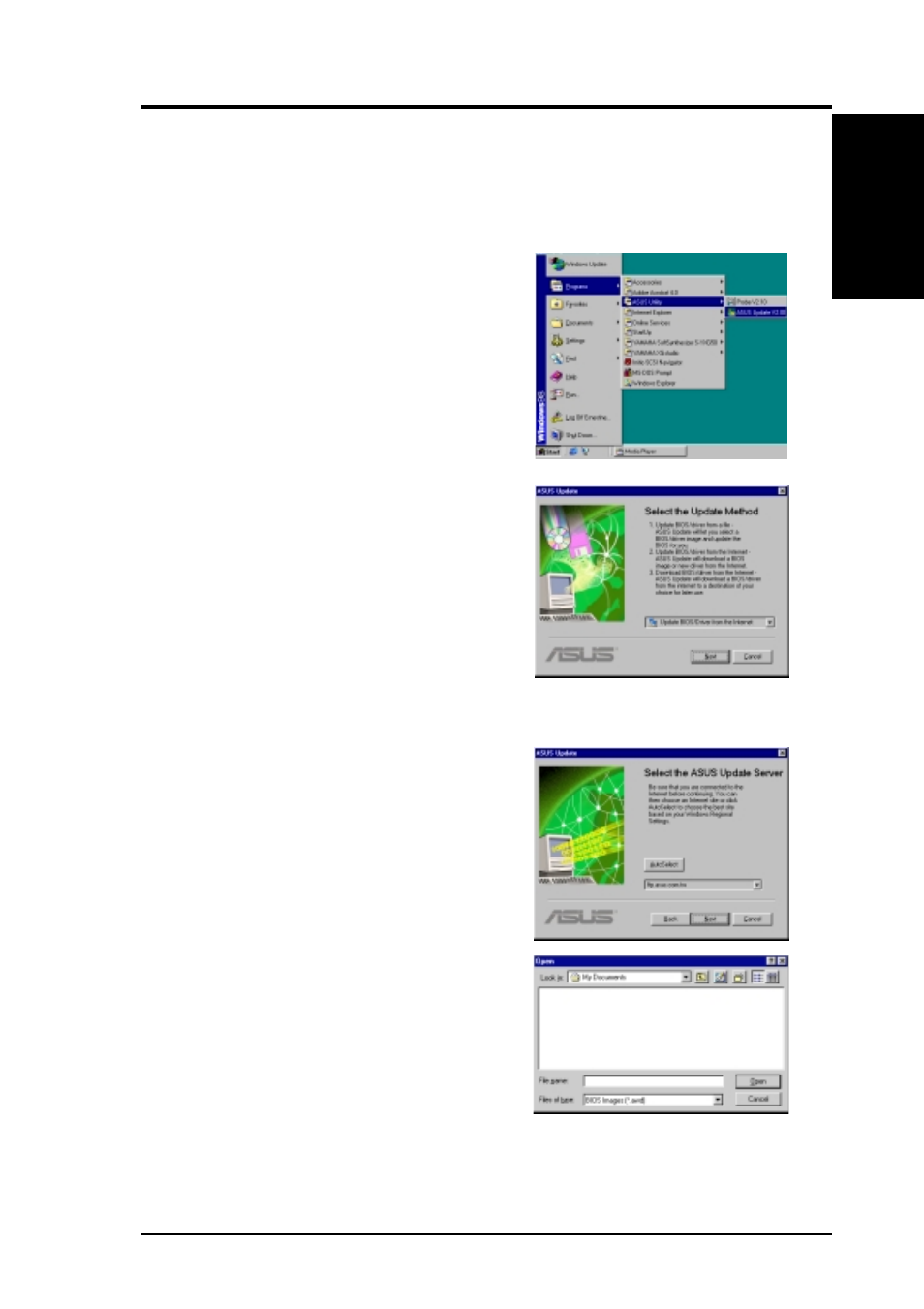 Software reference, 3 asus liveupdate | Asus CUA User Manual | Page 99 / 136