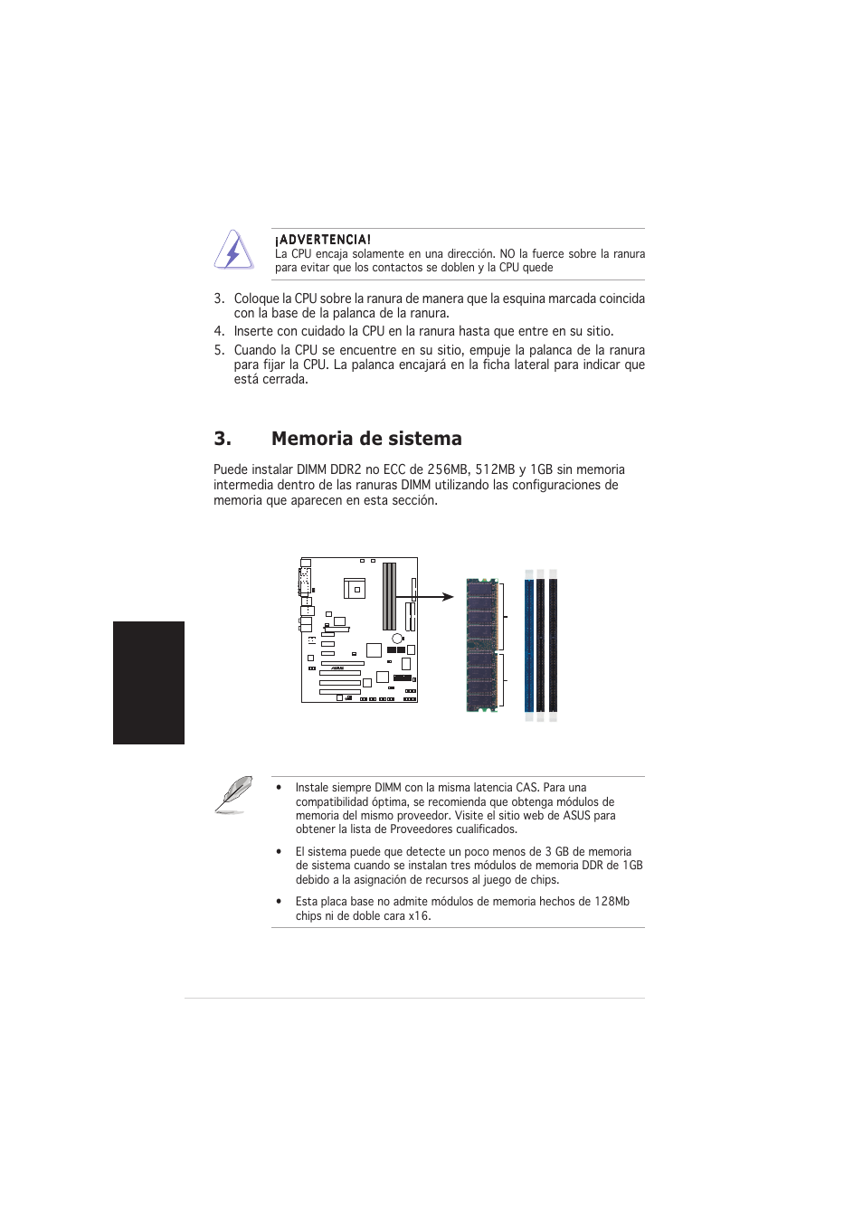 Espa ñ ol | Asus K8N4-E DELUXE User Manual | Page 12 / 20