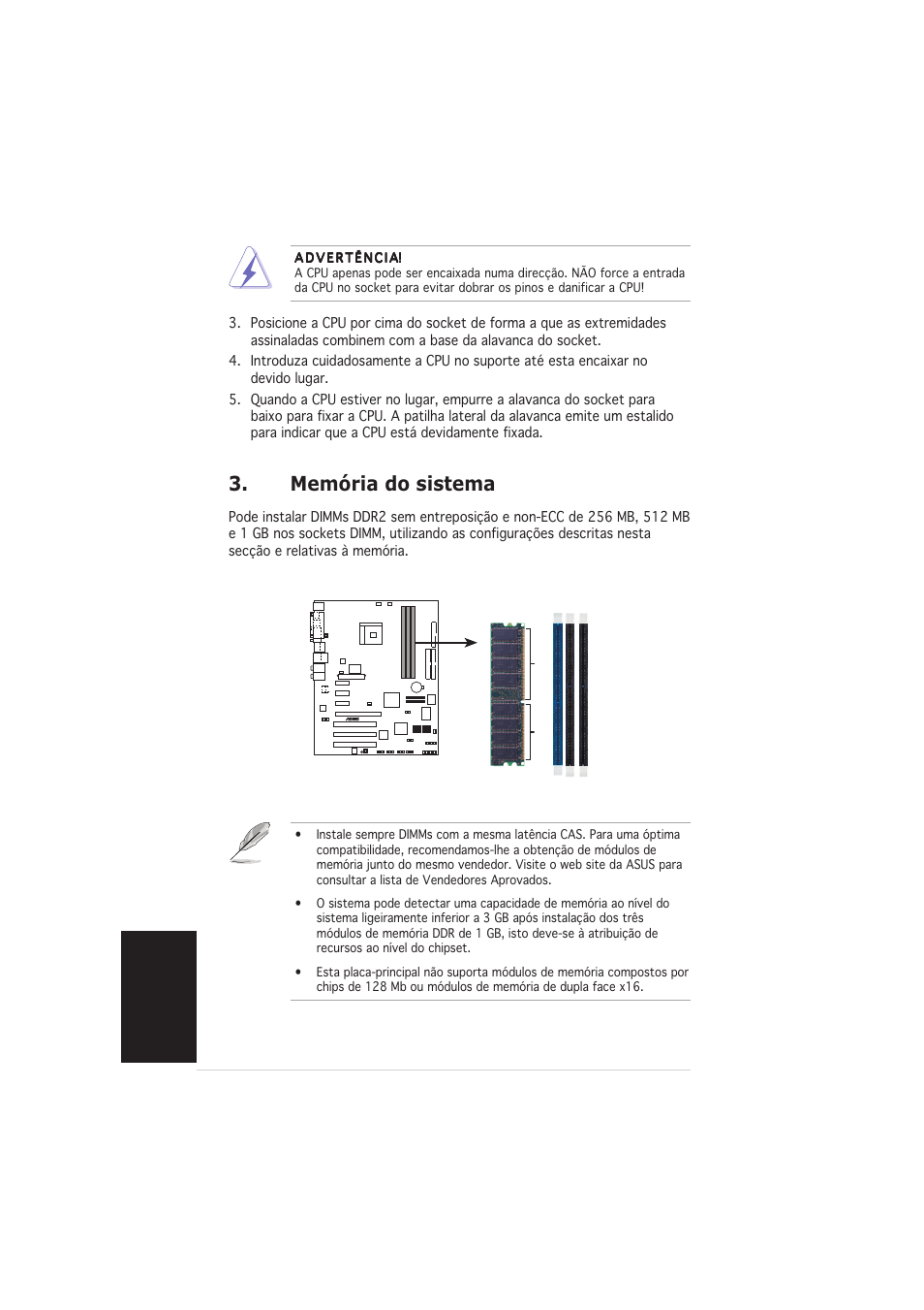 Memória do sistema, Portugu ê s | Asus K8N4-E DELUXE User Manual | Page 18 / 20