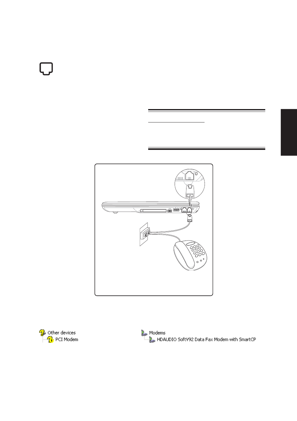 Modem | Asus S5A User Manual | Page 41 / 90