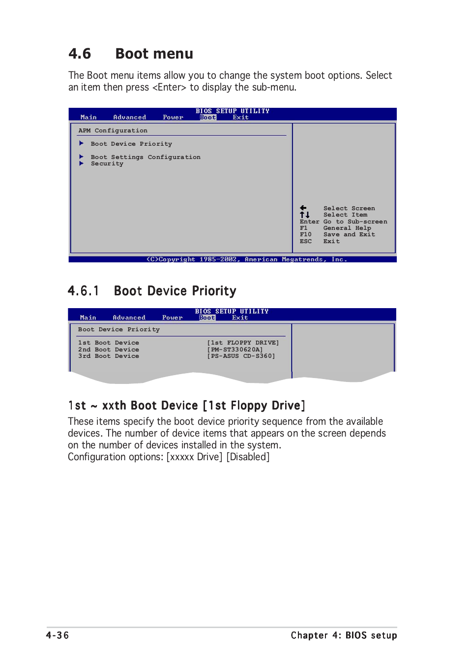 6 boot menu | Asus P5GD2 Premium User Manual | Page 106 / 156