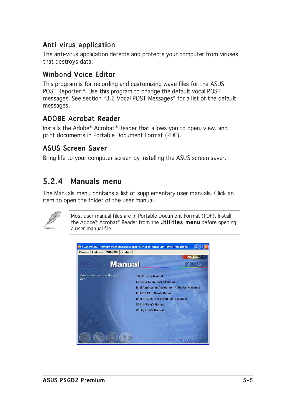 Asus P5GD2 Premium User Manual | Page 119 / 156