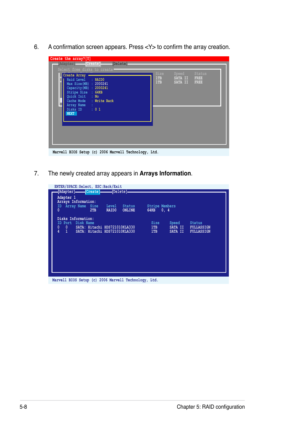 8 chapter 5: raid configuration | Asus Hummingbird User Manual | Page 84 / 112