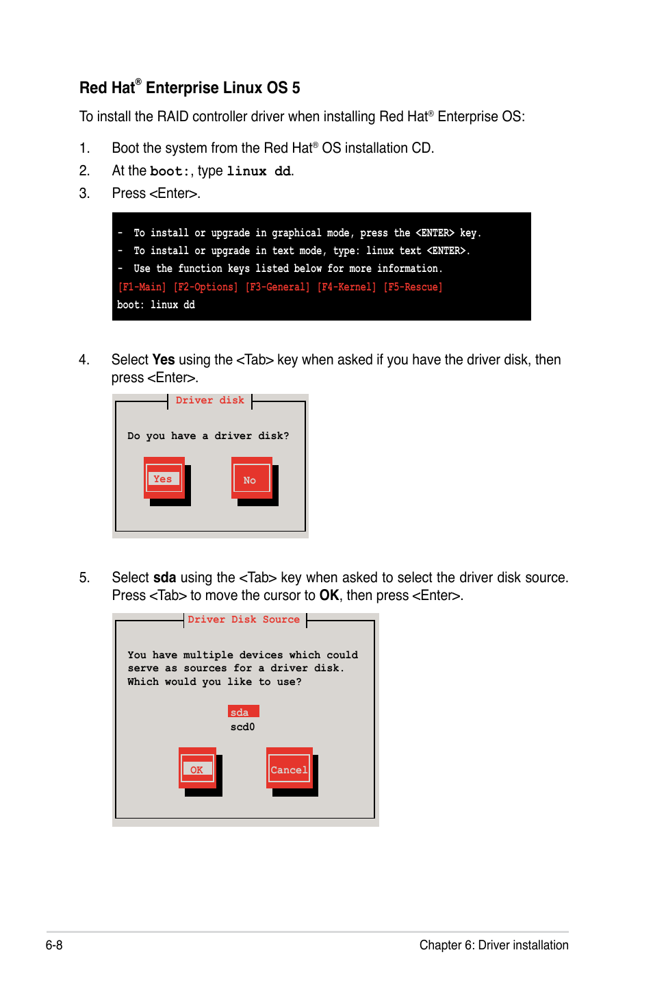 Red hat, Enterprise linux os 5 | Asus Hummingbird User Manual | Page 94 / 112