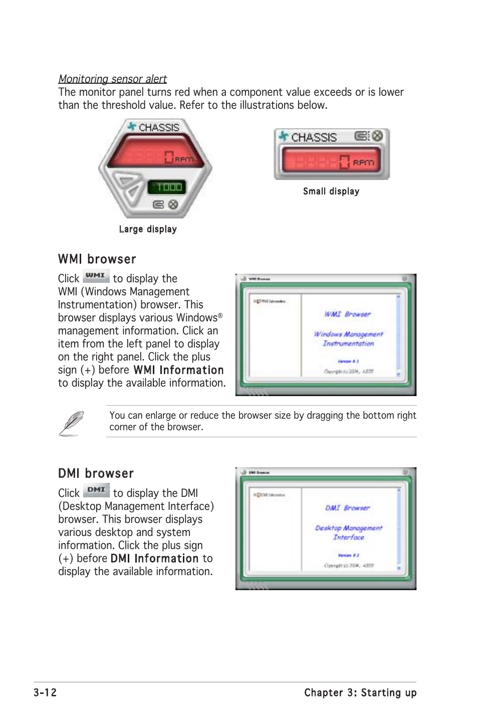 Wmi browser, Dmi browser | Asus V2-PH1 User Manual | Page 50 / 104