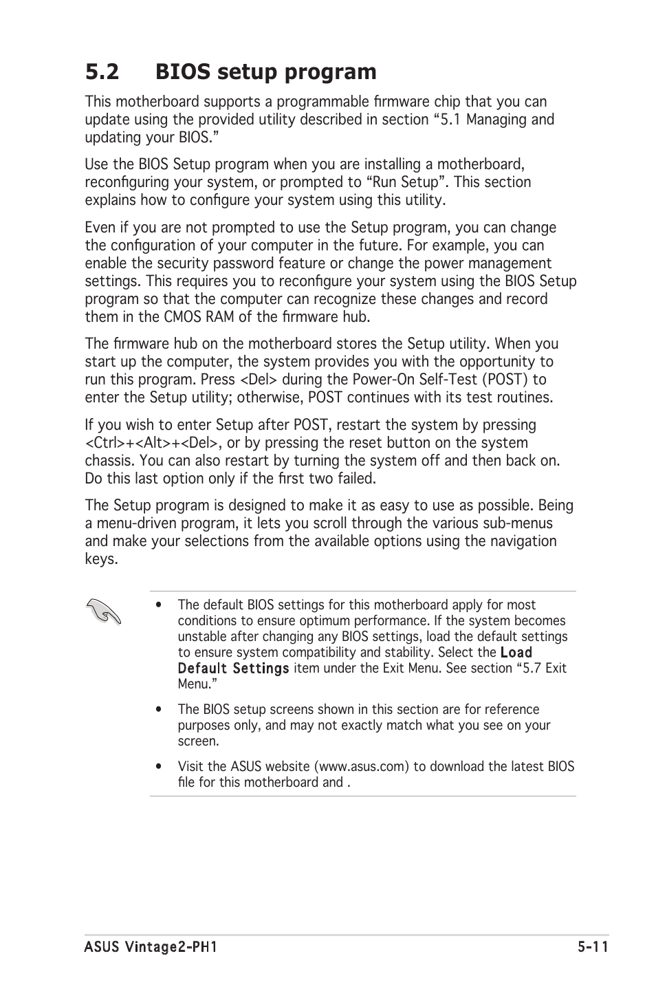 2 bios setup program | Asus V2-PH1 User Manual | Page 75 / 104