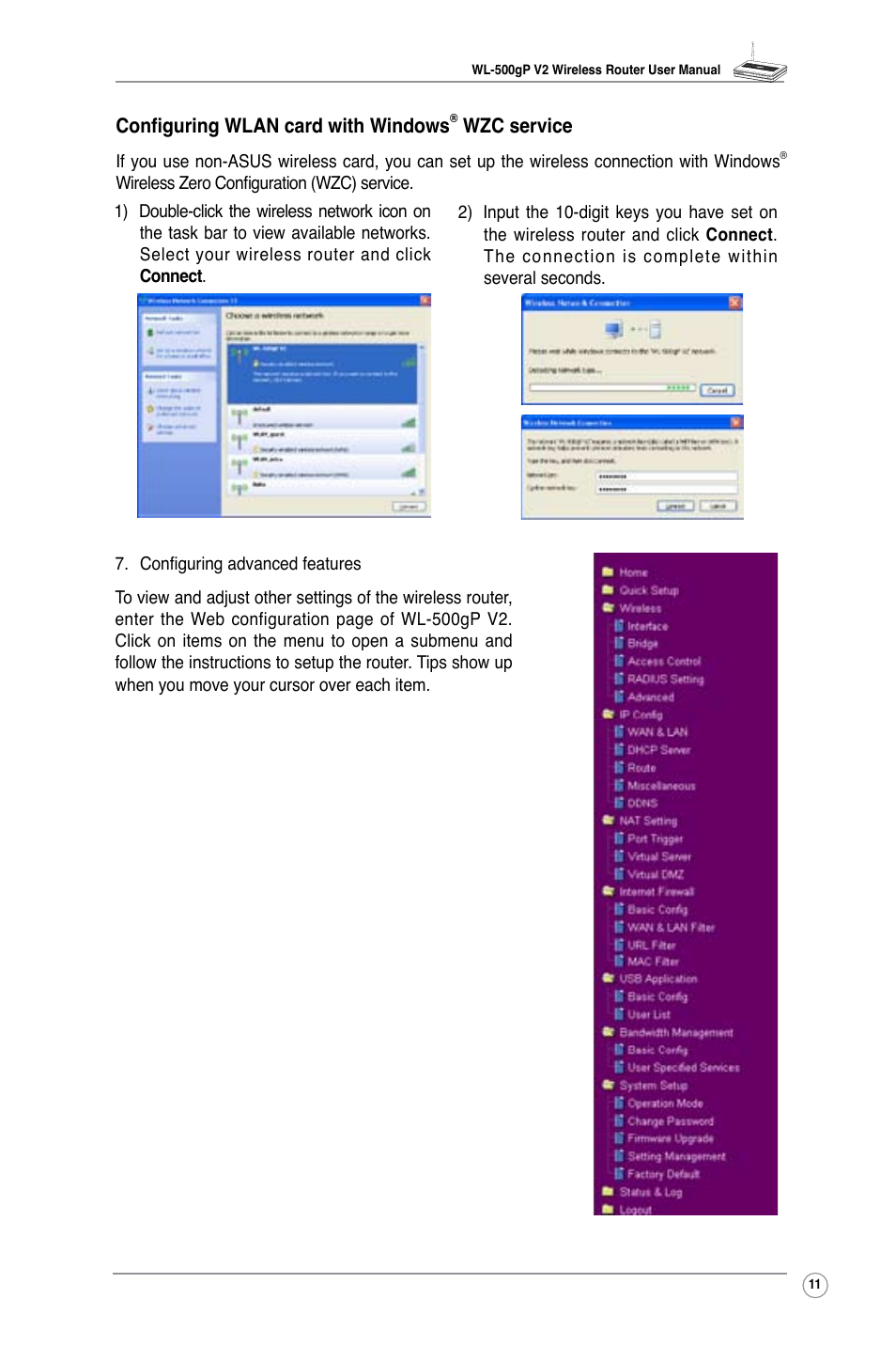 Asus WL-500gP V2 User Manual | Page 14 / 55