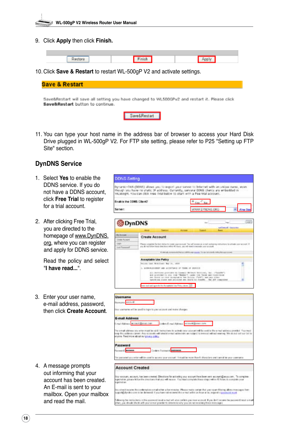 Asus WL-500gP V2 User Manual | Page 21 / 55