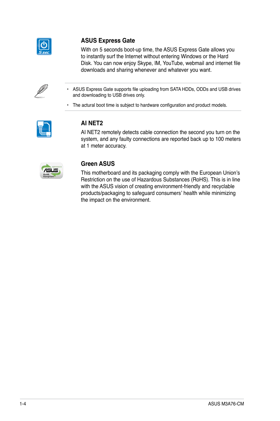 Asus M3A76-CM User Manual | Page 14 / 60