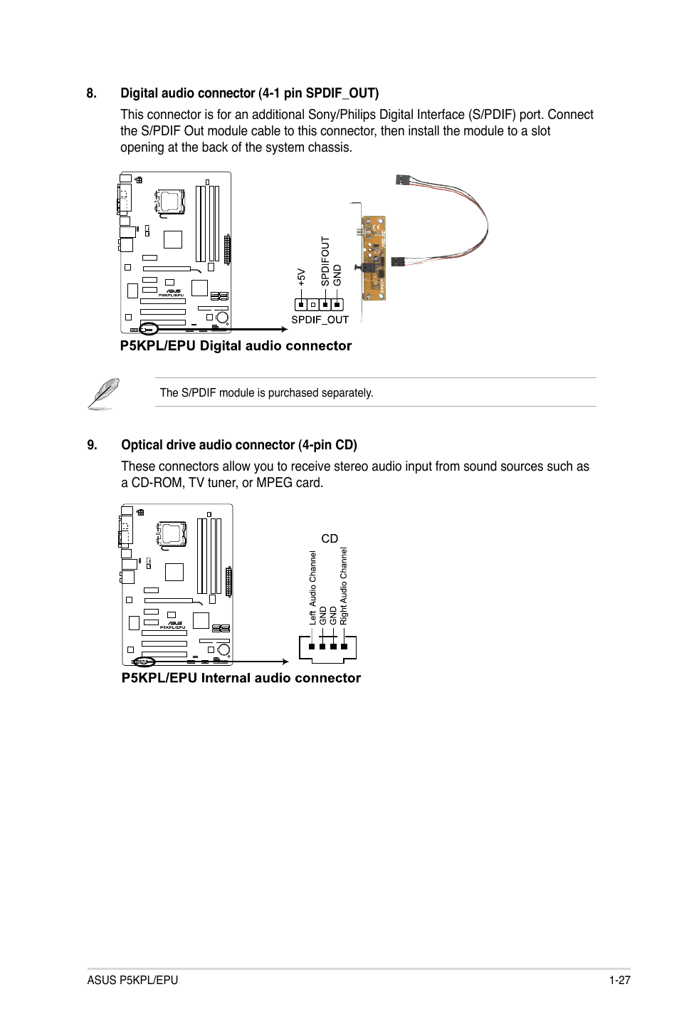 Asus P5KPL/EPU User Manual | Page 37 / 62