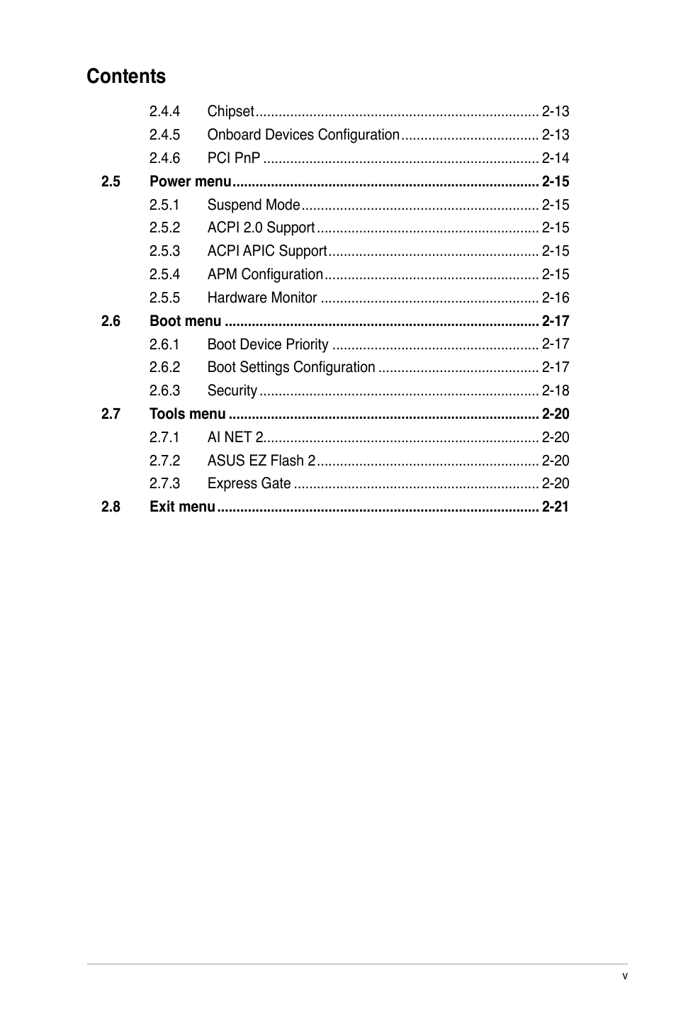 Asus P5KPL/EPU User Manual | Page 5 / 62