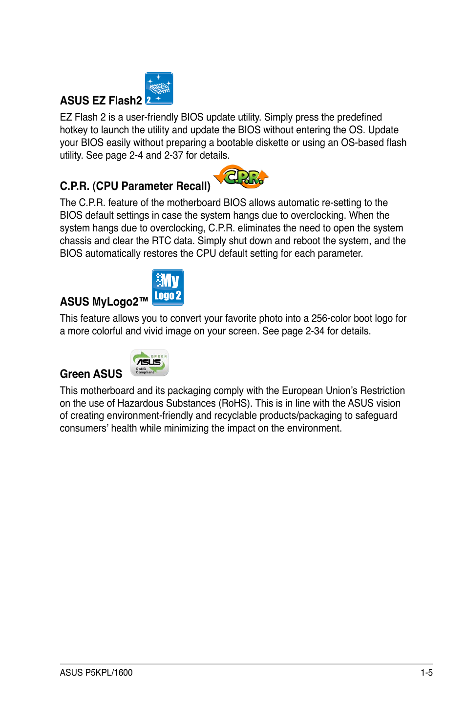 Asus P5KPL/1600 User Manual | Page 17 / 96