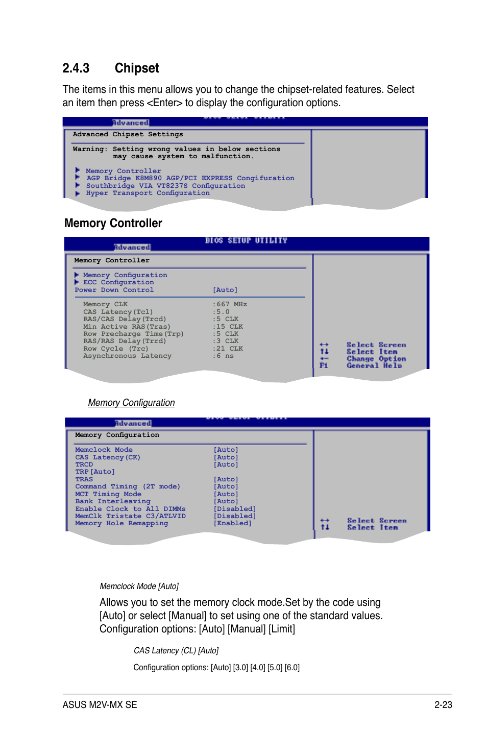 Chipset, Asus m2v-mx se 2-23 | Asus M2V-MX SE User Manual | Page 65 / 90