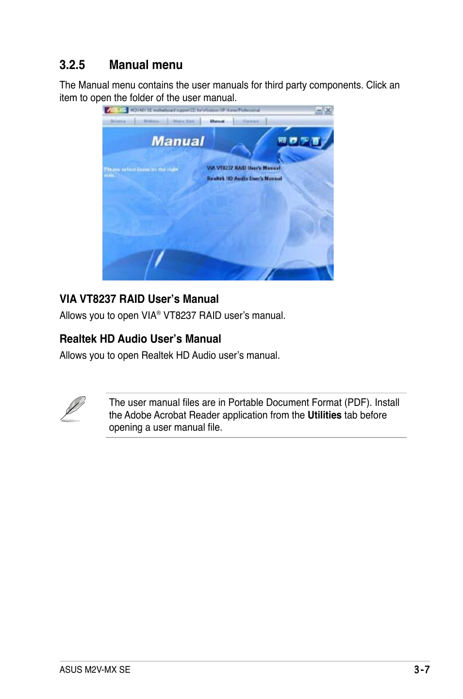 5 manual menu | Asus M2V-MX SE User Manual | Page 89 / 90