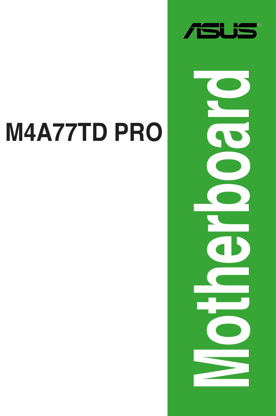 Asus M4A77TD PRO/U3S6 User Manual | 62 pages