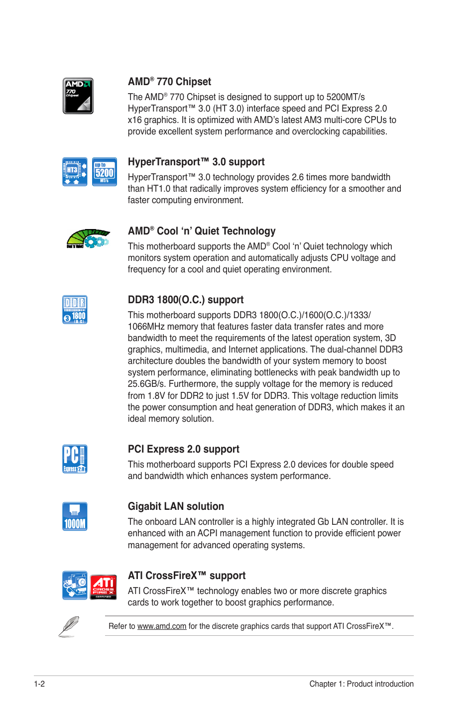 Asus M4A77TD PRO/U3S6 User Manual | Page 14 / 62