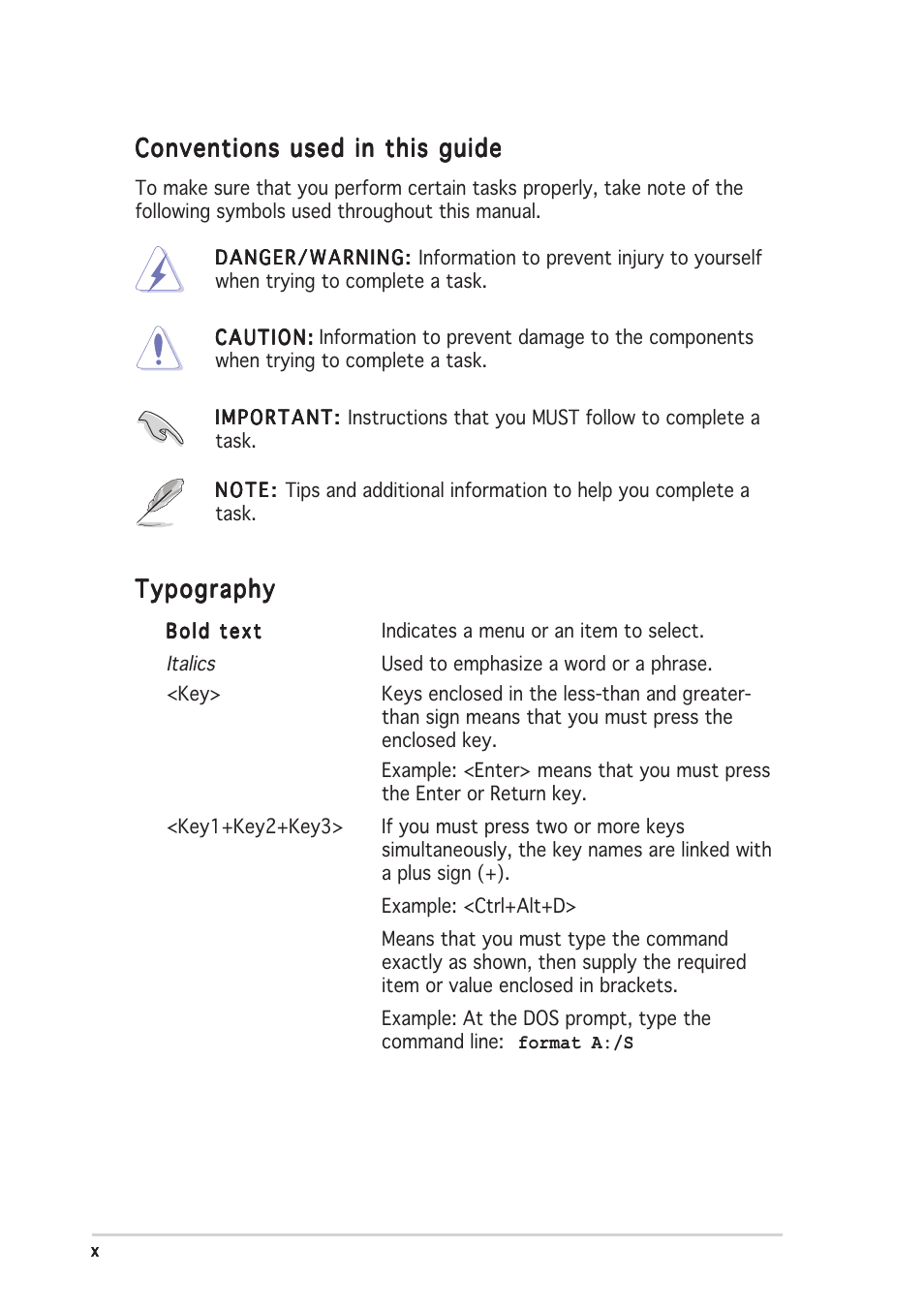 Asus NCCH-DLE User Manual | Page 10 / 180