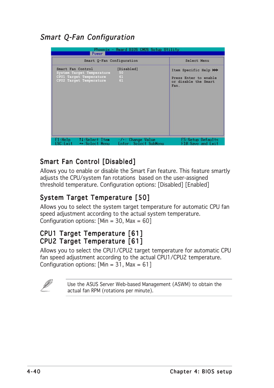 Smart q-fan configuration | Asus NCCH-DLE User Manual | Page 102 / 180