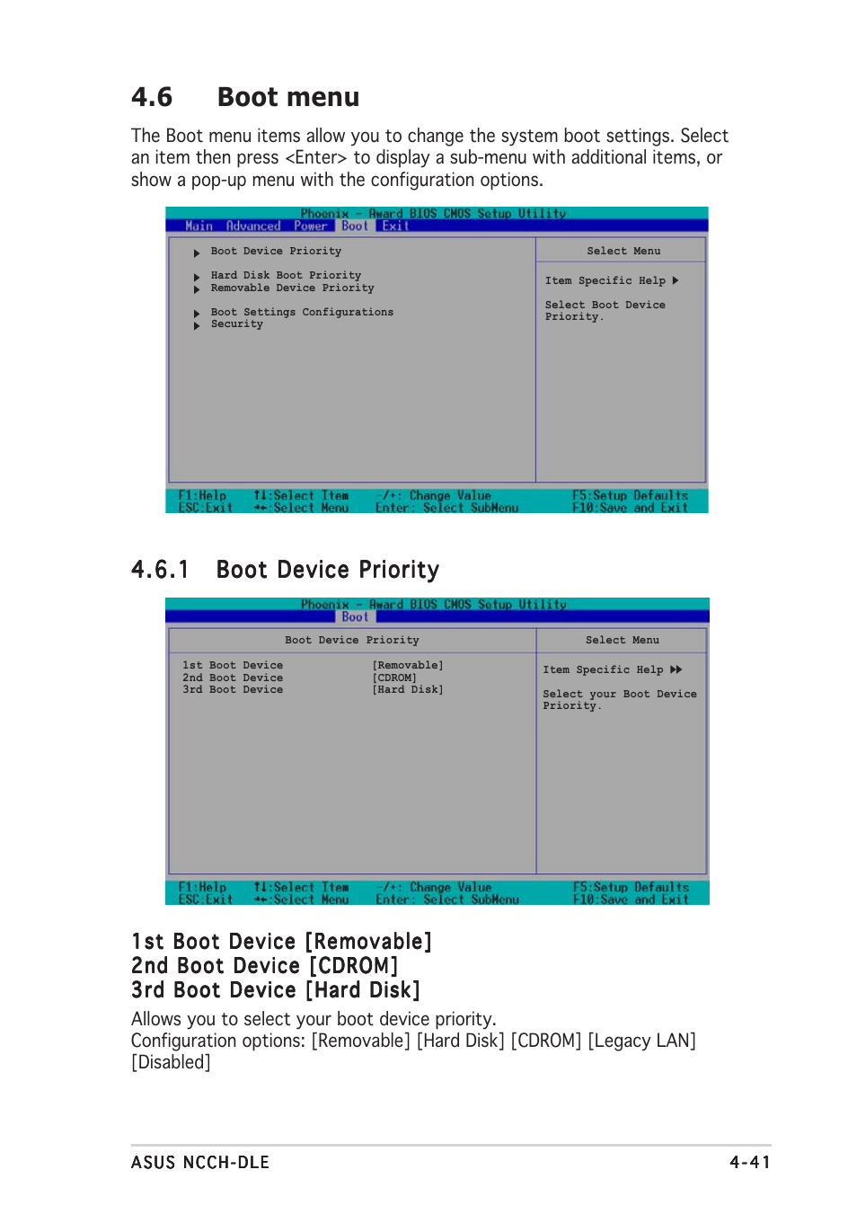 6 boot menu | Asus NCCH-DLE User Manual | Page 103 / 180