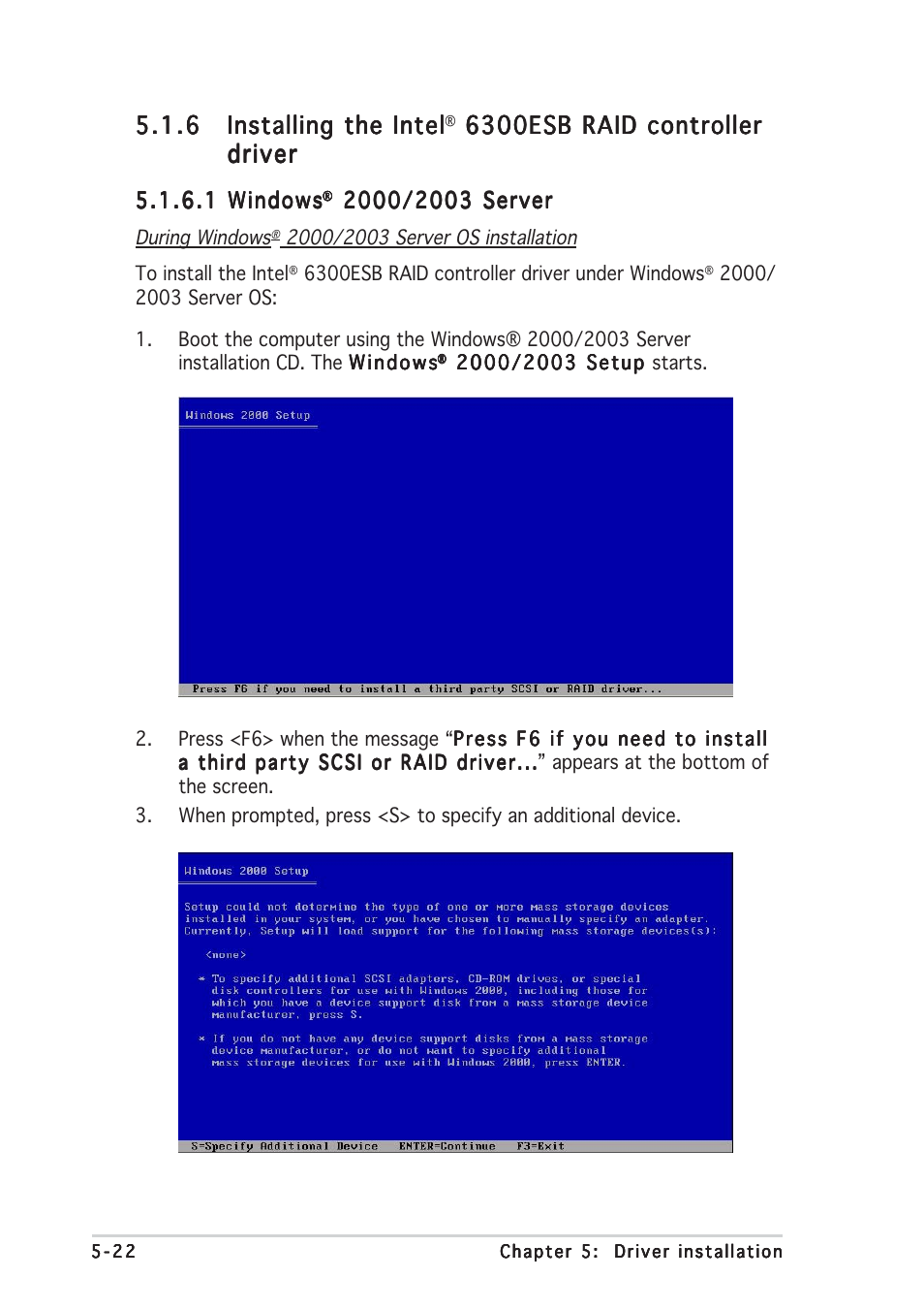 6300esb raid controller | Asus NCCH-DLE User Manual | Page 134 / 180