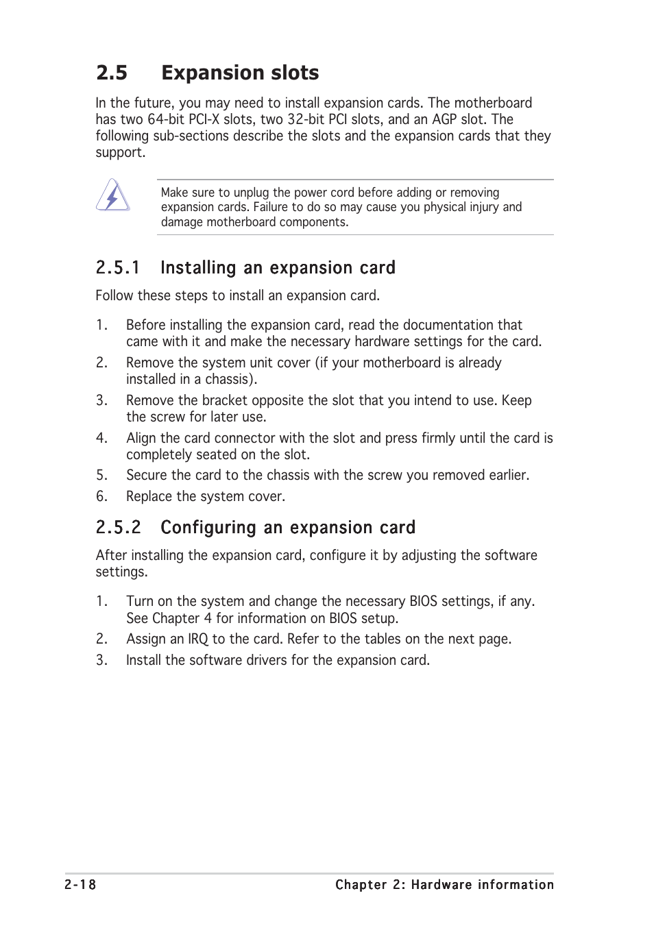 5 expansion slots | Asus NCCH-DLE User Manual | Page 38 / 180