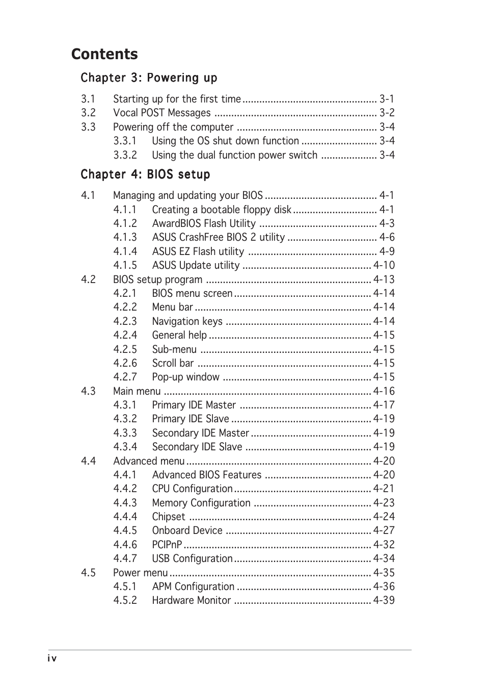 Asus NCCH-DLE User Manual | Page 4 / 180