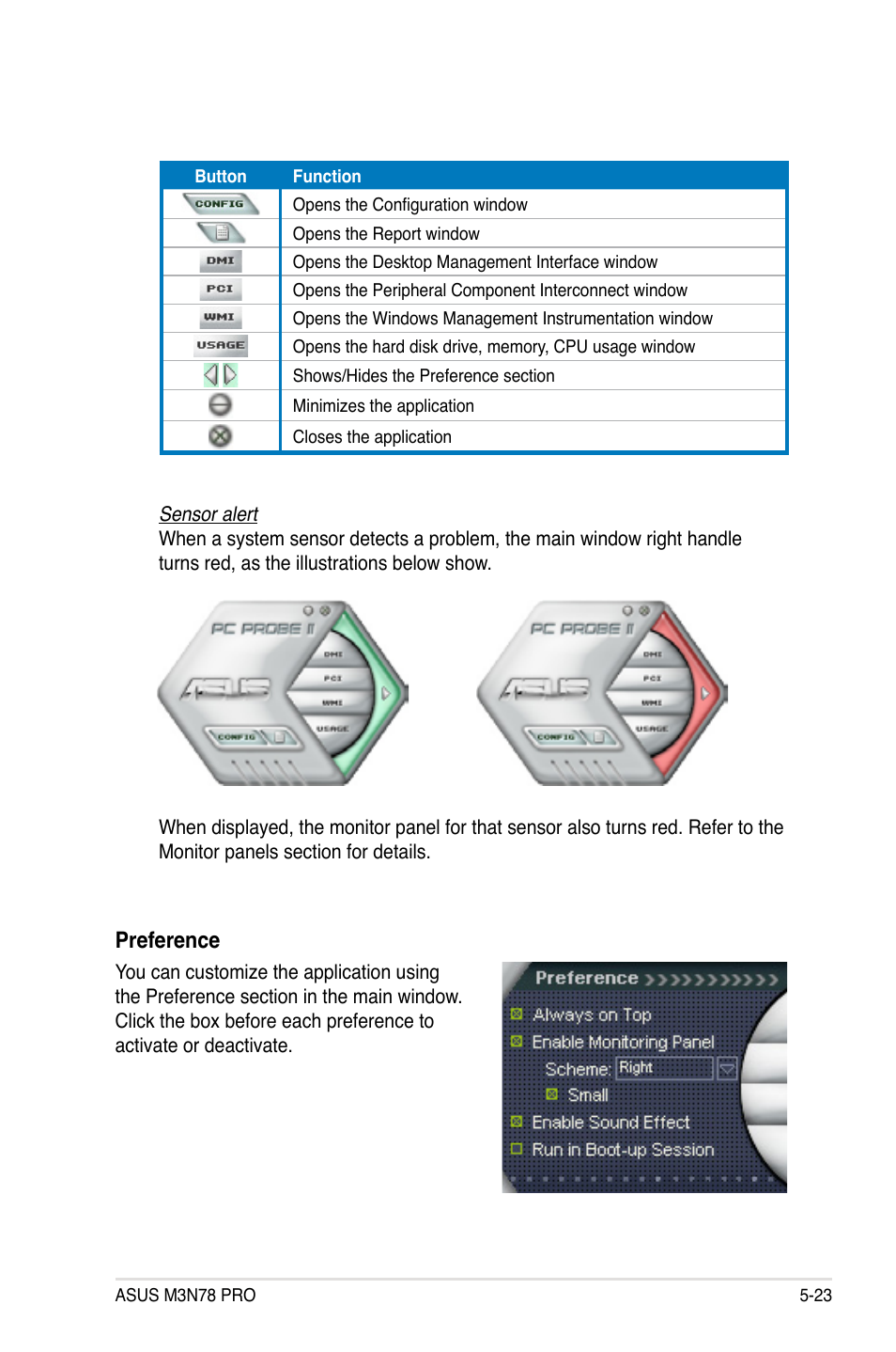 Preference | Asus M3N78 Pro User Manual | Page 133 / 168