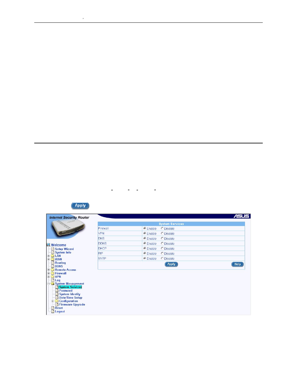 System management, 1 configure system services | Asus SL1000 User Manual | Page 139 / 167