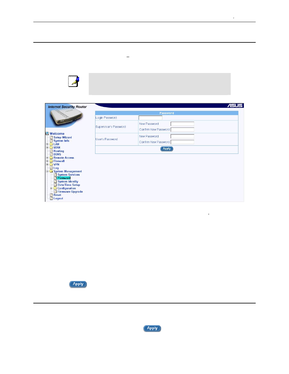 2 change the login password, 3 modify system information | Asus SL1000 User Manual | Page 140 / 167