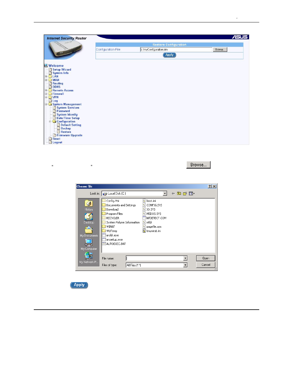 6 upgrade firmware | Asus SL1000 User Manual | Page 144 / 167