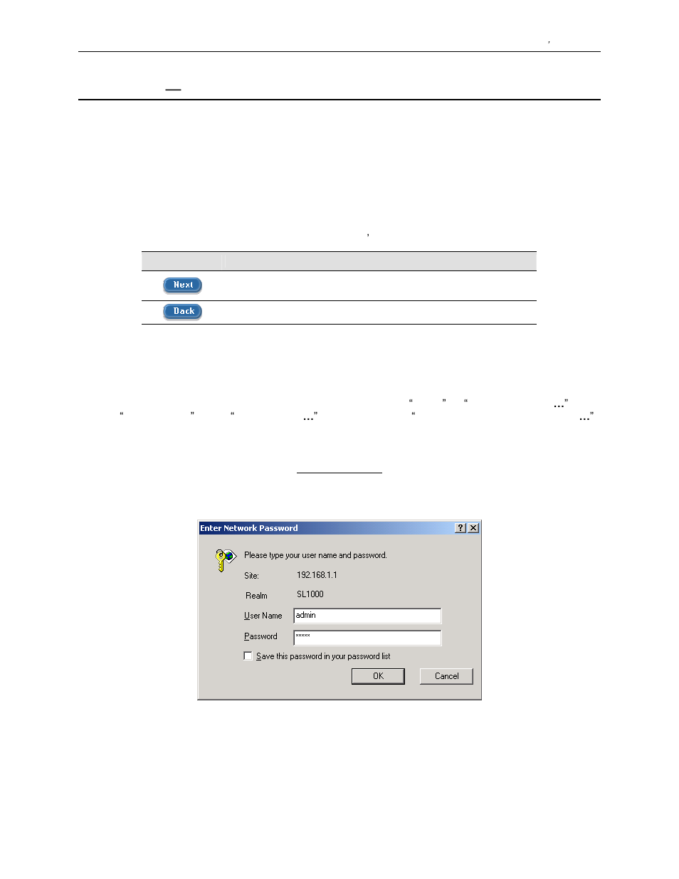 1 buttons used in setup wizard, 2 setting up the internet security router | Asus SL1000 User Manual | Page 30 / 167