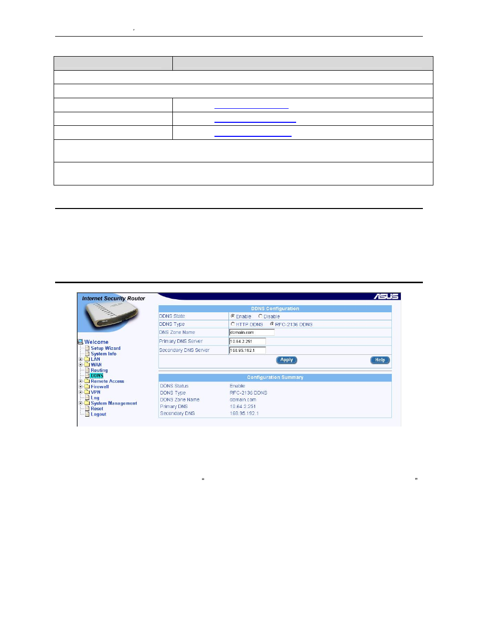 3 configuring rfc-2136 ddns client, 2 access ddns configuration page | Asus SL1000 User Manual | Page 59 / 167