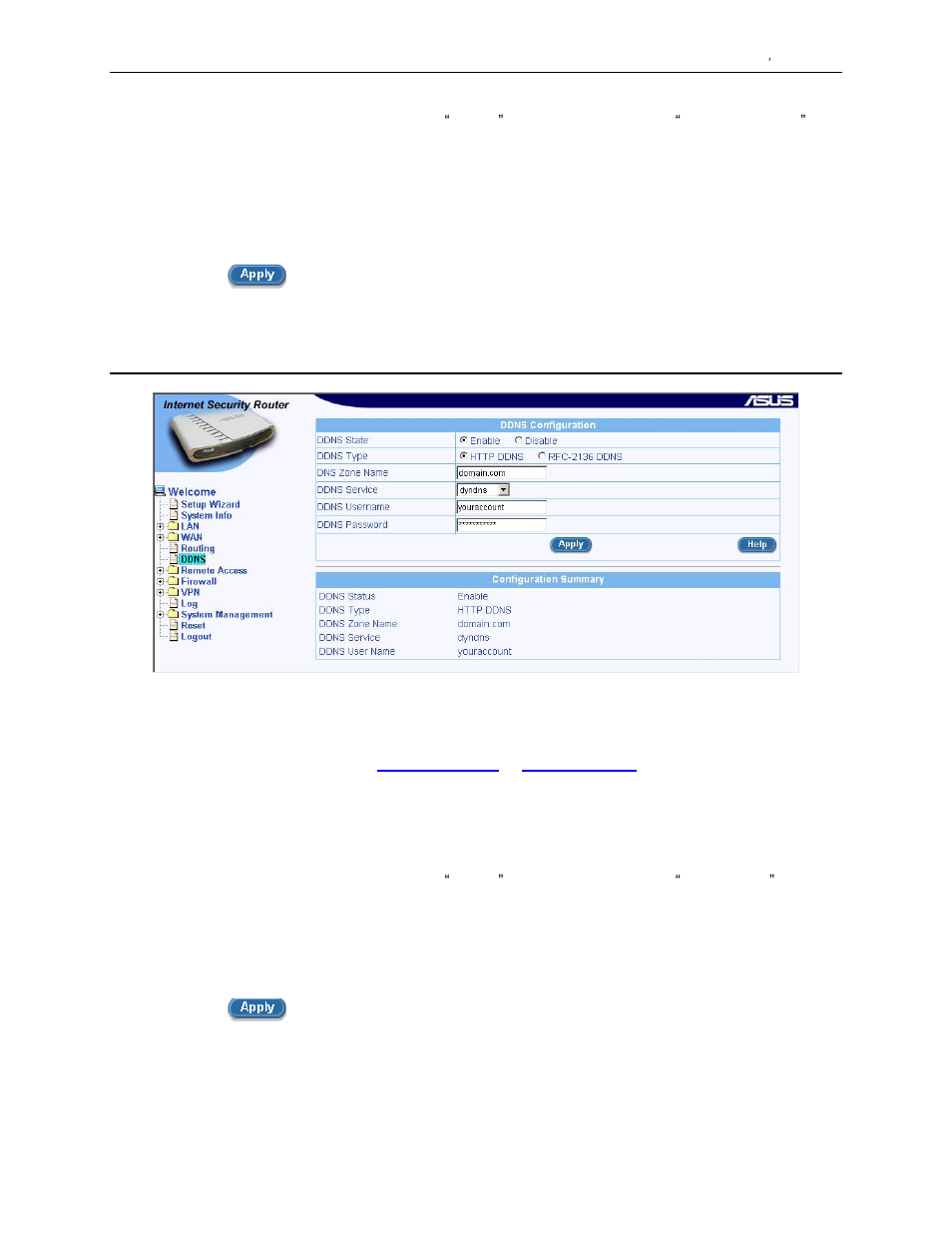 4 configuring http ddns client | Asus SL1000 User Manual | Page 60 / 167