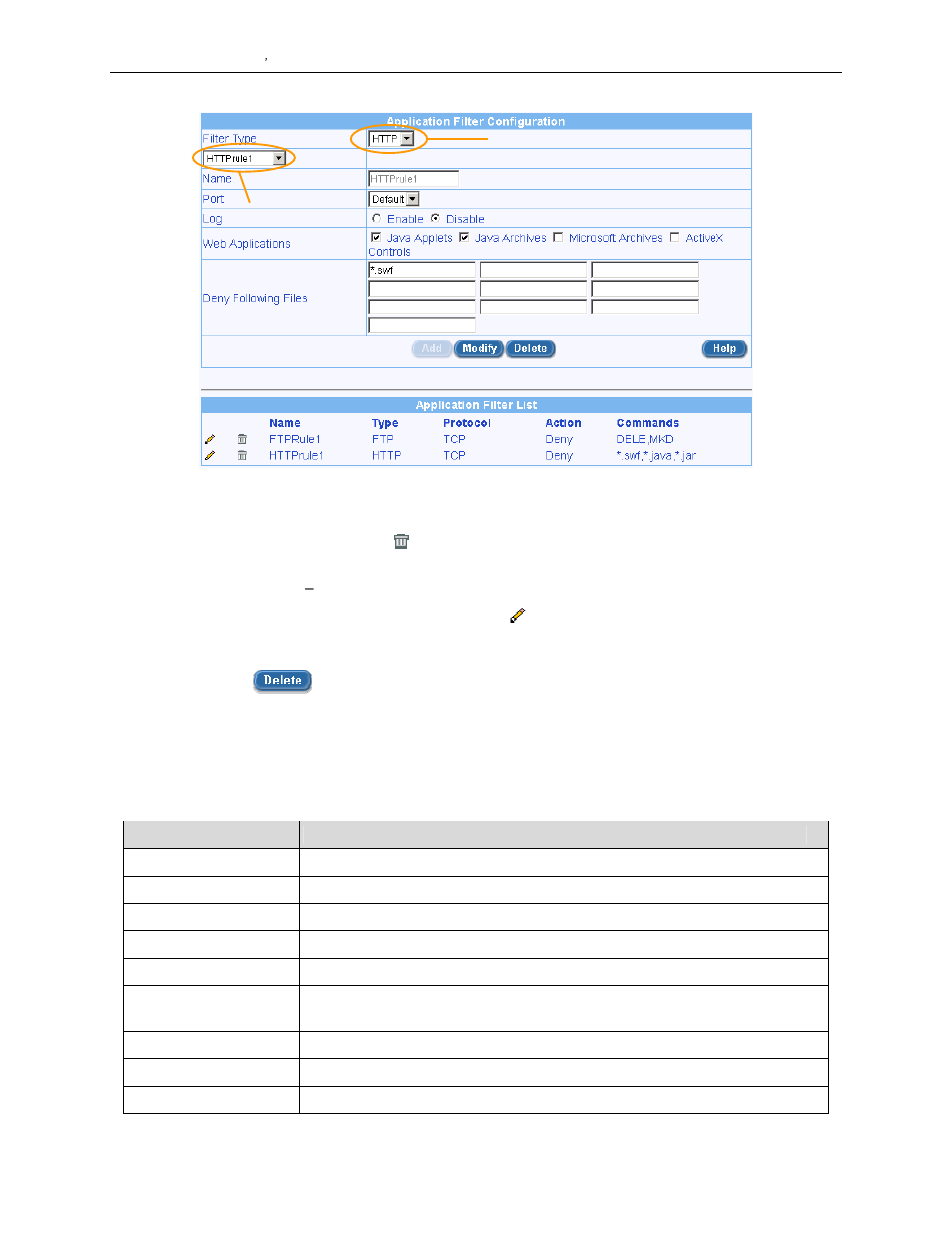 5 delete an application filter, 2 configuring ip pool, 1 ip pool configuration parameters | Asus SL1000 User Manual | Page 89 / 167