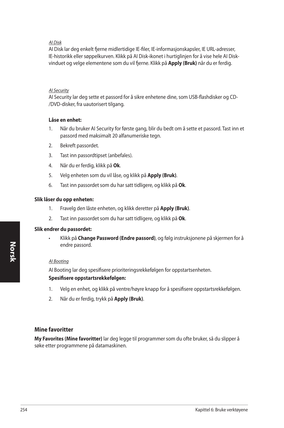 Norsk n orsk n orsk n orsk | Asus CP3130 User Manual | Page 256 / 342