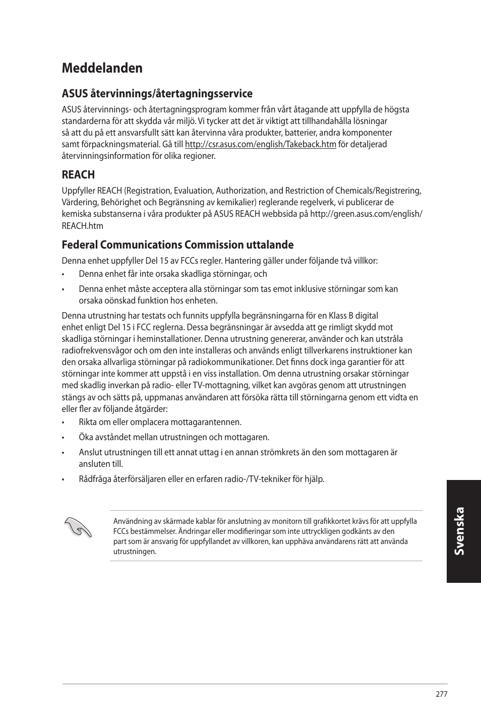 Meddelanden, Sv ensk a sv ensk a sv ensk a sv ensk a | Asus CP3130 User Manual | Page 279 / 342