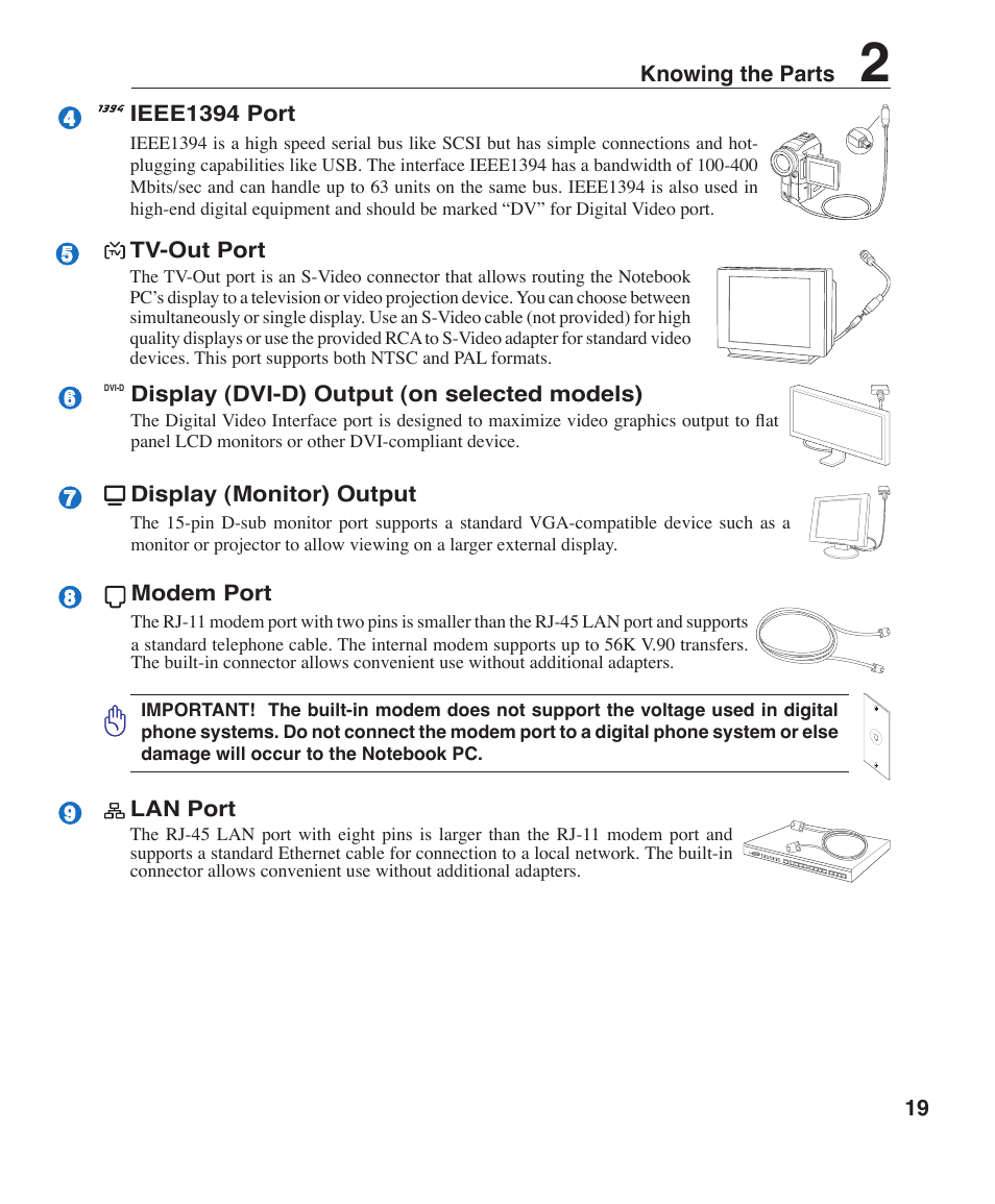 Asus F3P User Manual | Page 19 / 75