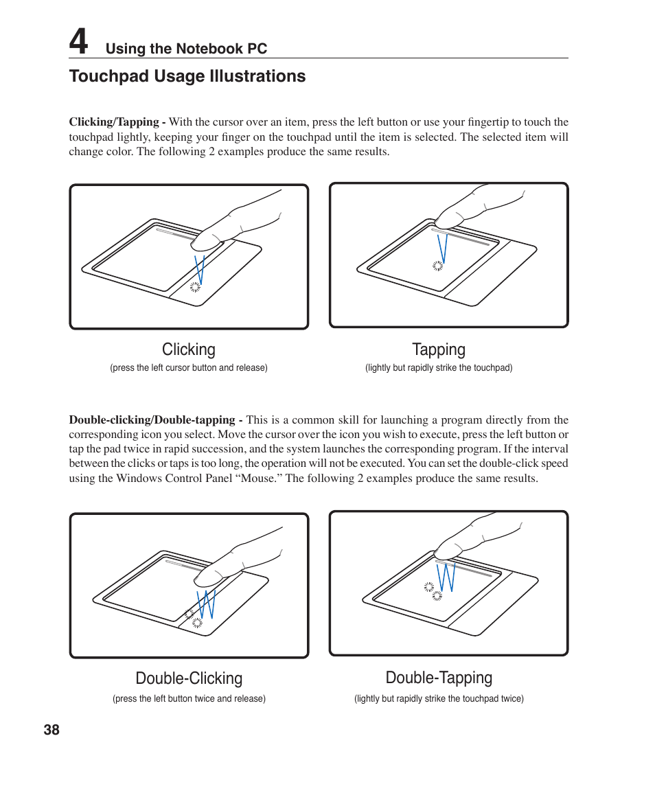 Asus F3P User Manual | Page 38 / 75