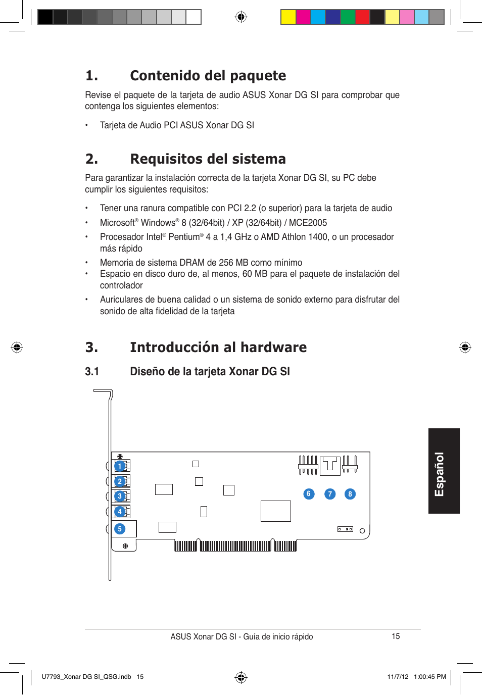 Asus Xonar DG SI User Manual | Page 15 / 26