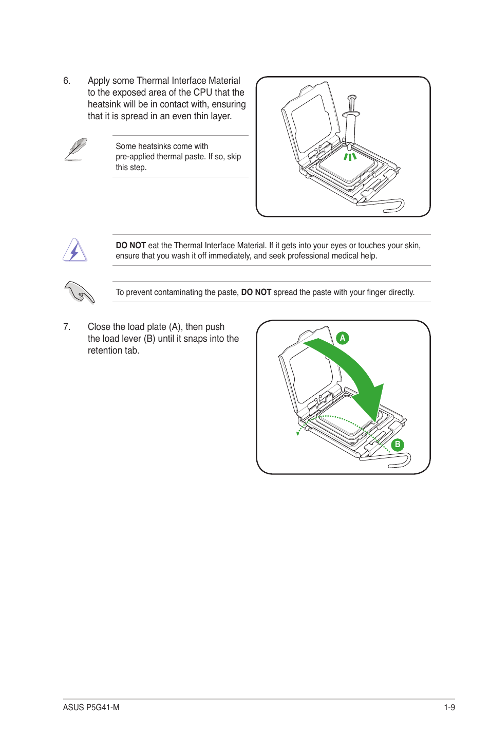 Asus P5G41-M User Manual | Page 19 / 62