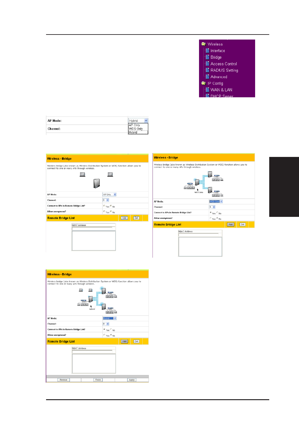 Wireless | Asus WL-500g Deluxe User Manual | Page 37 / 107