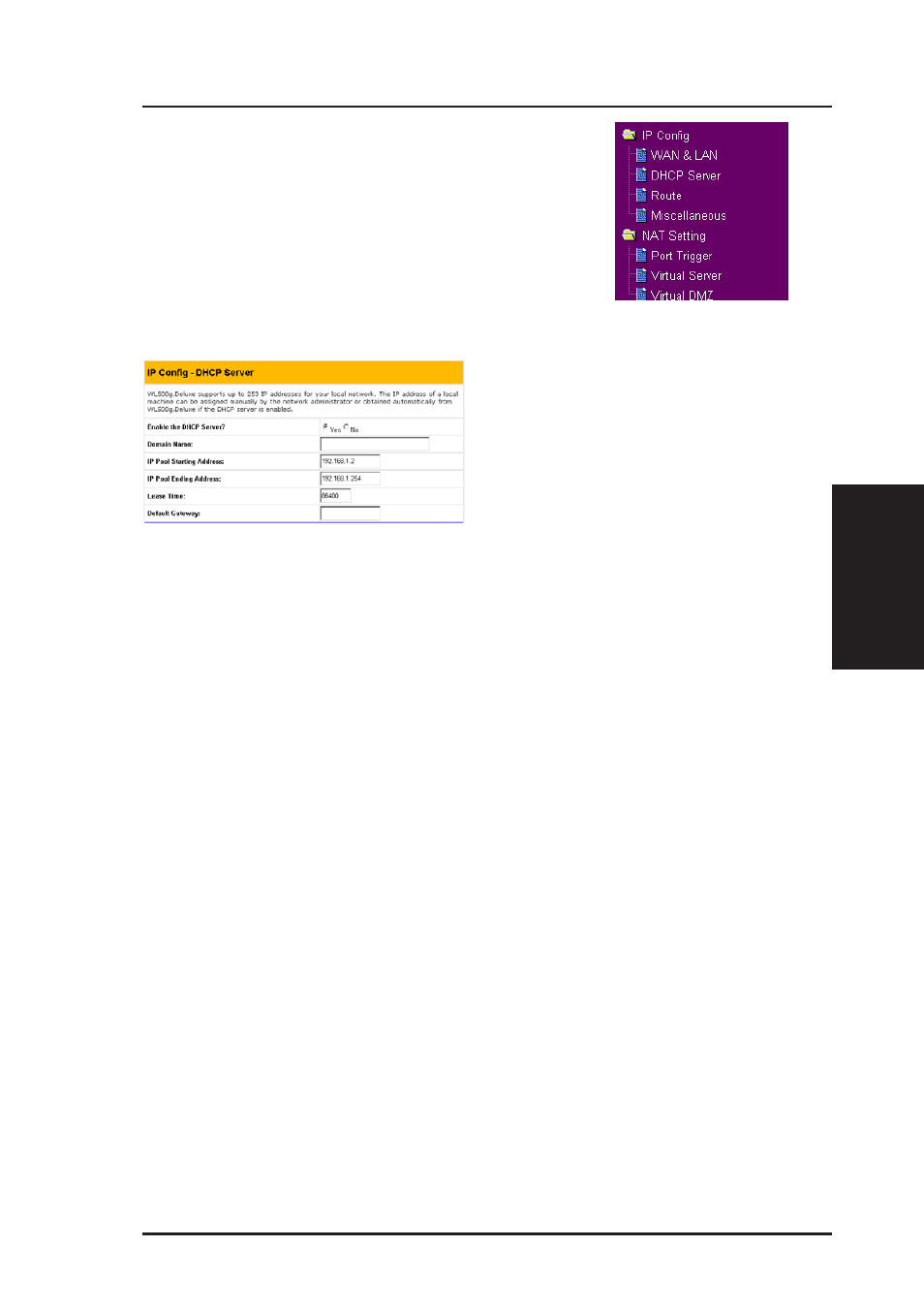 Ip config (cont.) | Asus WL-500g Deluxe User Manual | Page 47 / 107