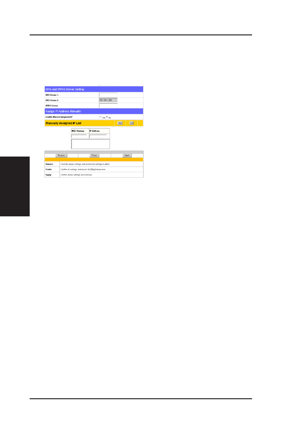 Ip config (cont.) | Asus WL-500g Deluxe User Manual | Page 48 / 107