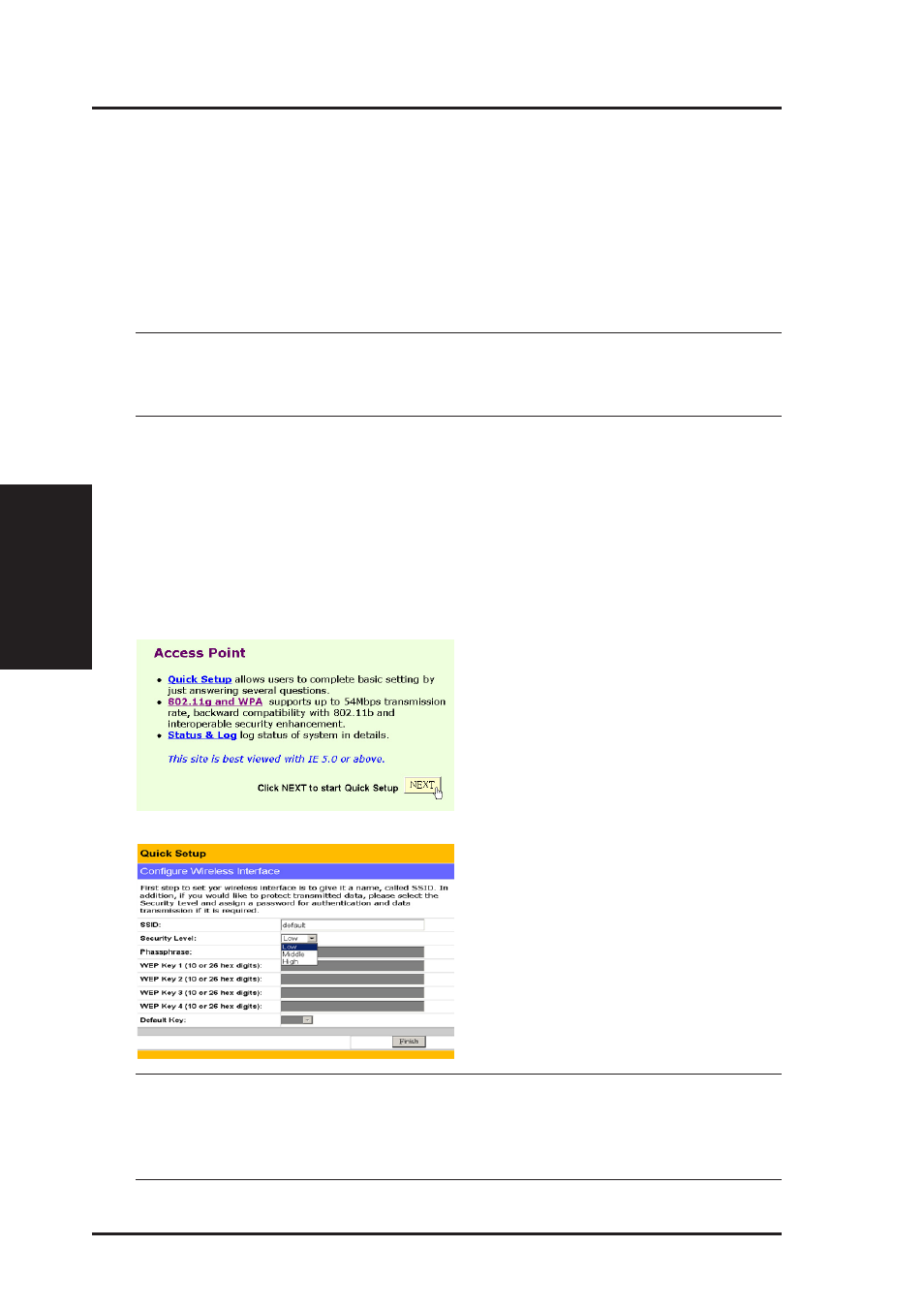 System setup (cont.) | Asus WL-500g Deluxe User Manual | Page 72 / 107