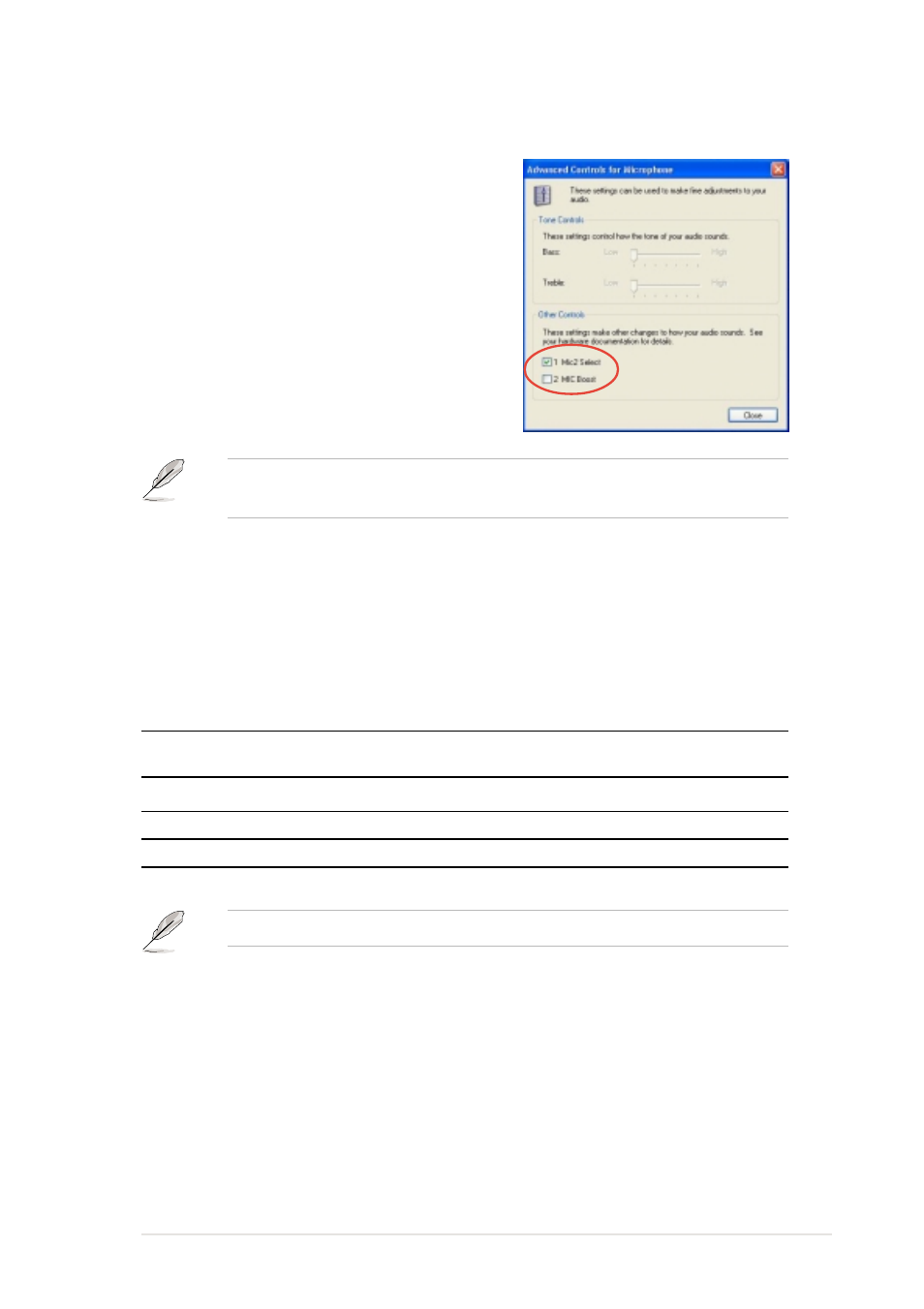 Rear panel audio ports function variation, Adjusting the microphone settings | Asus P4PE User Manual | Page 127 / 142