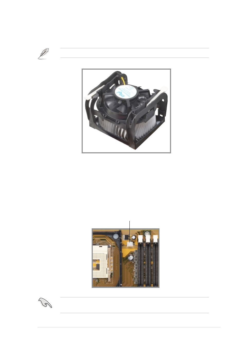 4 connecting the cpu fan cable | Asus P4PE User Manual | Page 35 / 142